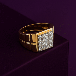 Majestic Grid Diamond Men’s Ring