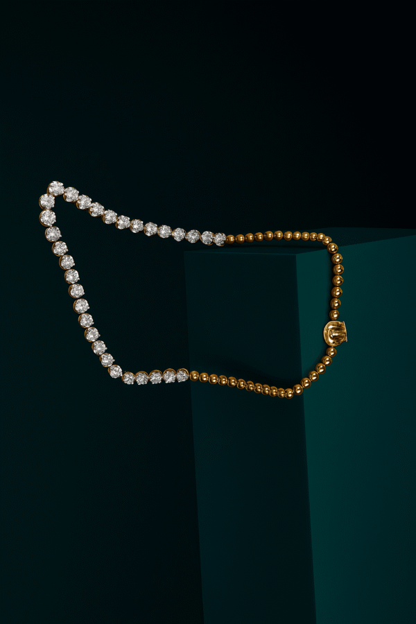 Classic Diamond Beaded Mangalsutra in 18K Yellow Gold | 21.79 Ct Diamonds, 51.85 gm Gold