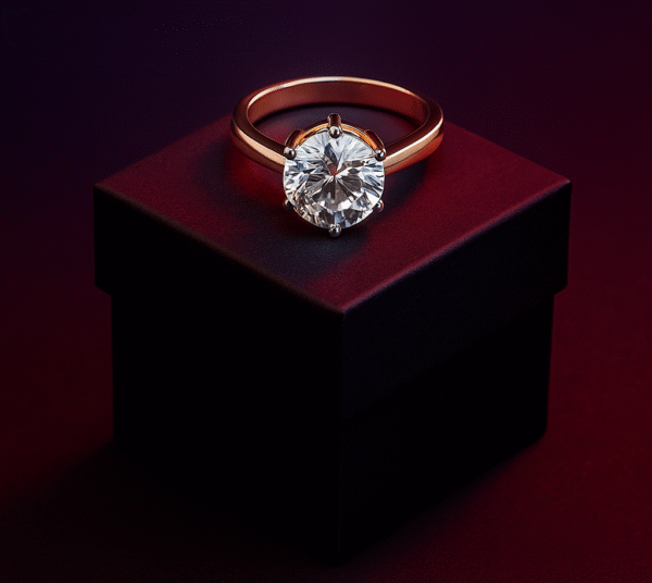 3.51 Ct CVD Lab-Grown Solitaire Diamond Ring in 18K Gold – Grand Brilliance