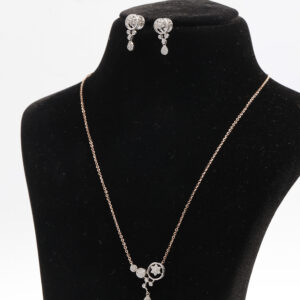 Celestial Bloom Diamond Pendant Set