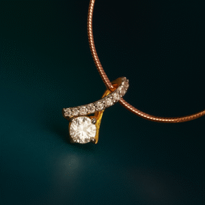 Elegant Diamond Pendant with Brilliant-Cut Center | GW 2.064 gm | Dia 0.19 ct | Bd 0.64 ct
