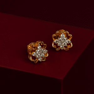 Blossom Cluster Diamond Stud Earrings