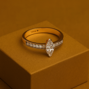 Marquise Diamond Band Ring in Sleek Channel Setting