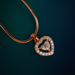 Heart-Shaped Diamond Pendant | Gw-1.100 gm | Dia-0.52 ct
