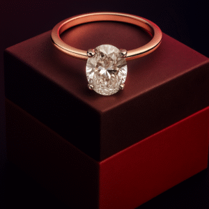 2.04 Ct CVD Lab-Grown Solitaire Diamond Ring in 18K Gold